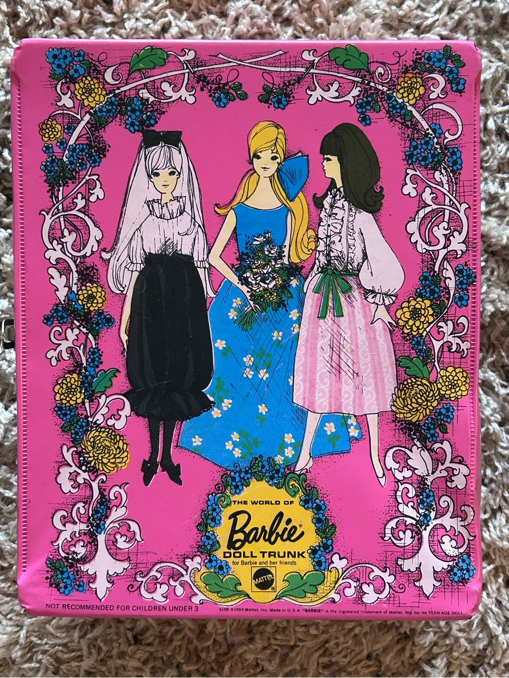 Vintage Mattel Barbie Doll Clothing Trunk